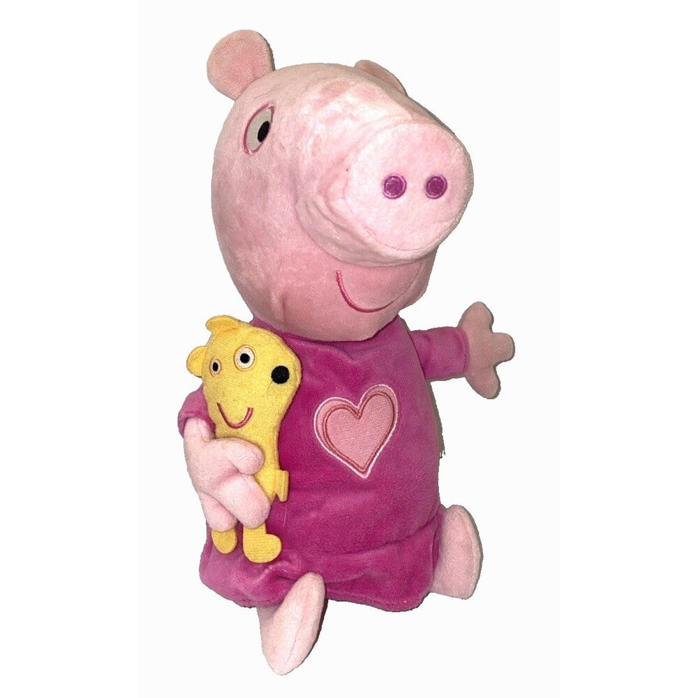 Peppa Pig Sleep N' Oink Plush Talking Bedtime 12"  PJs Works Great